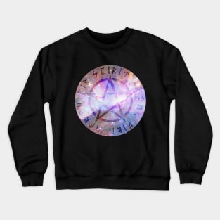 Pentagram Pentacle Galaxy Crewneck Sweatshirt